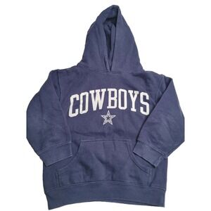 Cowboys Authentic Apparel Navy Hooded Sweatshirt Youth‎ Small Dallas Cowboys